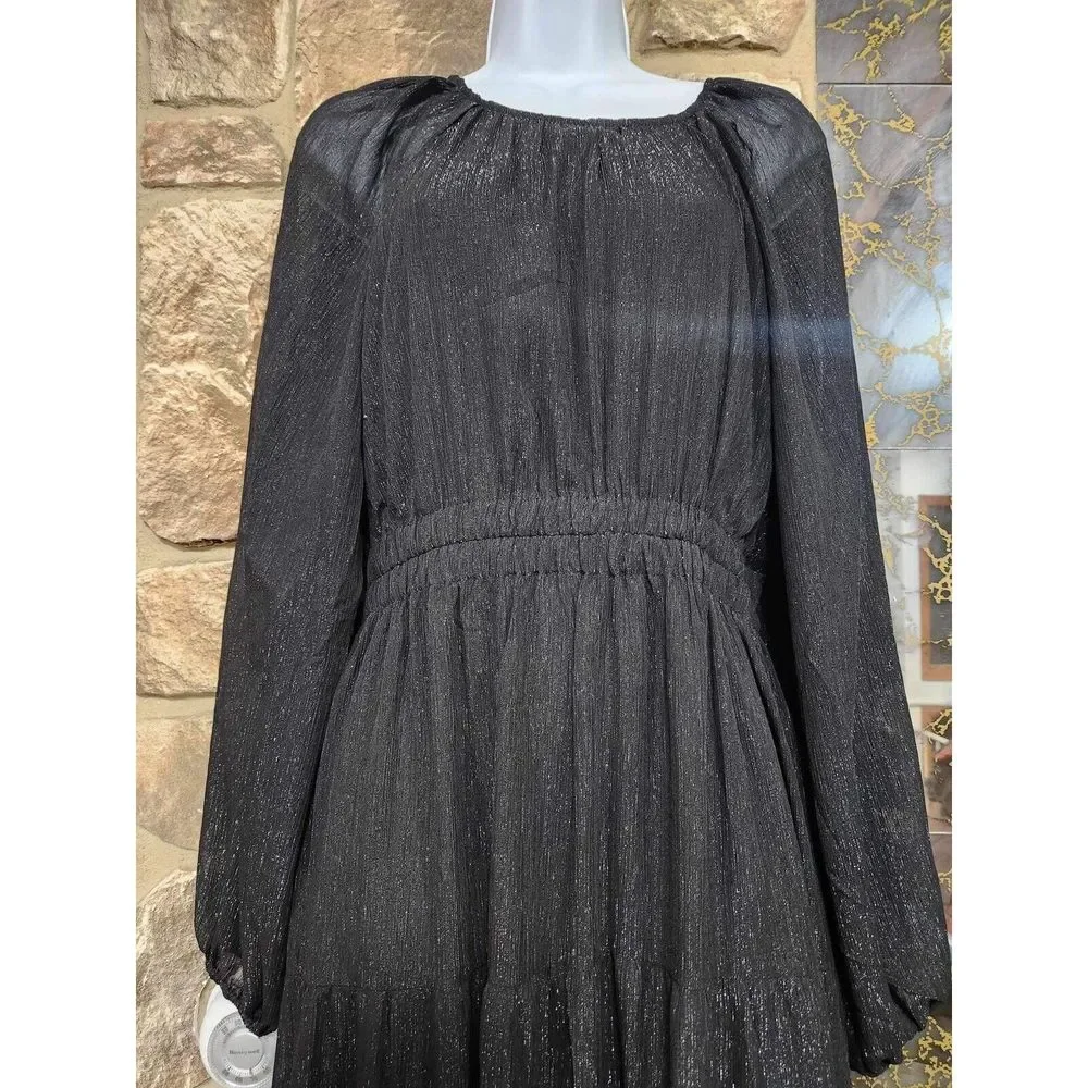 Anthropologie Moon River Crewneck Midi Dress Size L. B23 - Picture 6 of 8